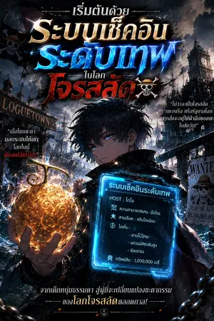 ปกนิยาย เริ่มต้นด้วยระบบเช็คอินระดับเทพในโลกโจรสลัด