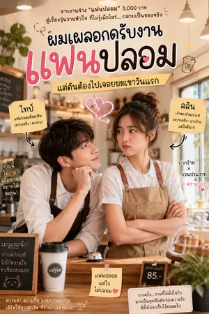 ปกนิยาย รับงานเป็นแฟนปลอม