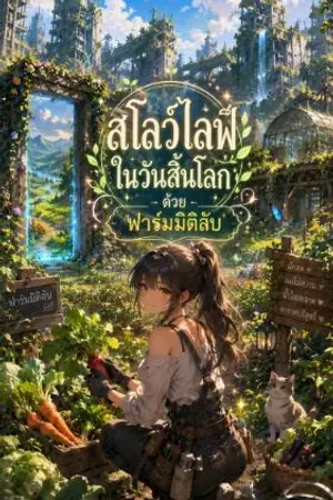 ปกนิยาย สโลว์ไลฟ์ในวันสิ้นโลกด้วยฟาร์มมิติลับ