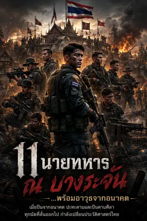 ปกนิยาย 11 นายทหาร ณ บางระจัน…พร้อมอาวุธจากอนาคต