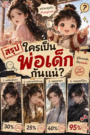 ปกนิยาย ท่านแม่อย่าหนีนะ! หนุ่มหล่อคนไหนคือพ่อของข้ากันแน่?!