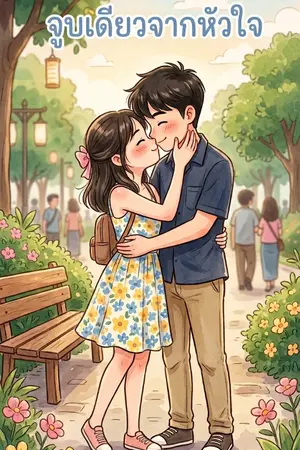 ปกนิยาย จูบเดียวจากหัวใจ