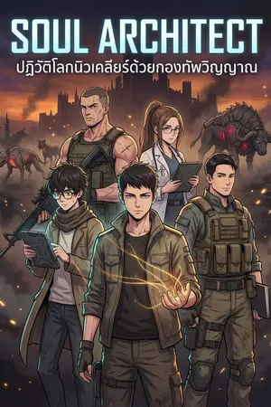 ปกนิยาย ปฏิวัติโลกนิวเคลียร์ด้วยกองทัพวิญญาณ (Soul Architect)
