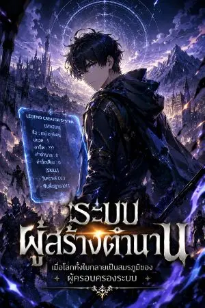 ปกนิยาย ระบบผู้สร้างตำนาน : เมื่อโลกทั้งใบกลายเป็นสมรภูมิของผู้ครอบครองระบบ