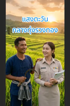 ปกนิยาย แสงตะวันกลางทุ่งรวงทอง