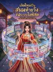 ปกนิยาย เกิดใหม่เป็นสนมท้ายวังที่มี "ระบบไลฟ์สด" แต่ดันทลายวังหลวงซะงั้น!