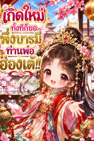 ปกนิยาย เกิดใหม่ทั้งทีก็ขอพึ่งบารมีท่านพ่อฮ่องเต้!!