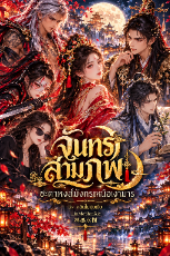 ปกนิยาย “จันทร์สามภพ : ชะตาหงส์มังกรเหนือเงามาร”