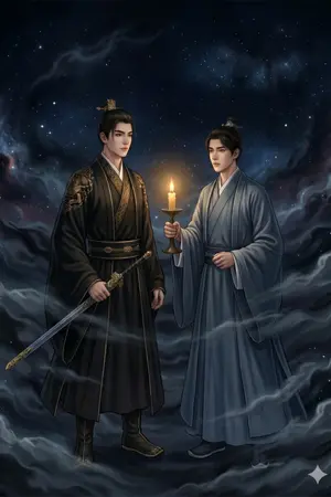 ปกนิยาย แสงเทียนในสายหมอก
