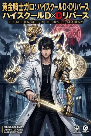 ปกนิยาย ได้เกิดใหม่ในโลก High School DxD และมีพลังของ อัศวินหมาป่าทองคำ Garo และพ่วงกับระบบแถมมาด้วย