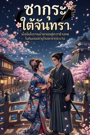 ปกนิยาย ซากุระใต้จันทรา