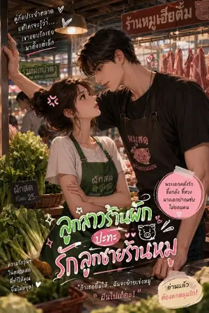 ปกนิยาย ลูกสาวร้านผักปะทะรักลูกชายร้านหมู