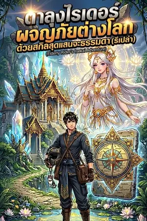 ปกนิยาย ตาลุงไรเดอร์ผจญภัยต่างโลกด้วยสกิลสุดแสนจะธรรมดา (รึเปล่า)