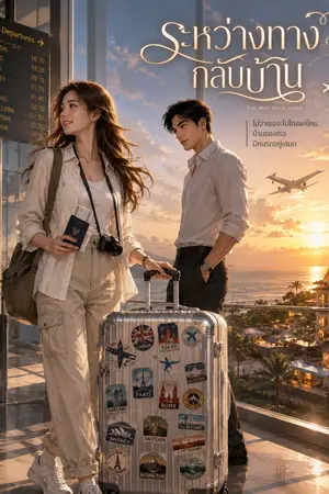ปกนิยาย ระหว่างทางกลับบ้าน (กวิน x อิง)