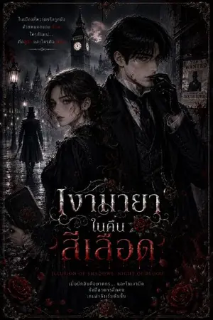 ปกนิยาย เงามายาในคืนสีเลือด