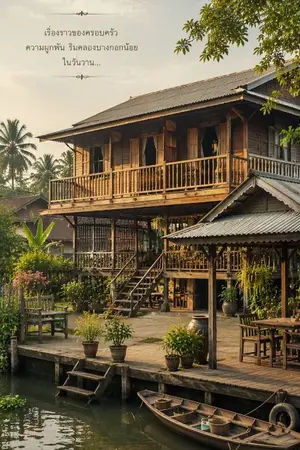 ปกนิยาย บ้านรักริมน้ำ