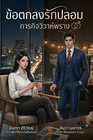 ปกนิยาย ข้อตกลงรักปลอม