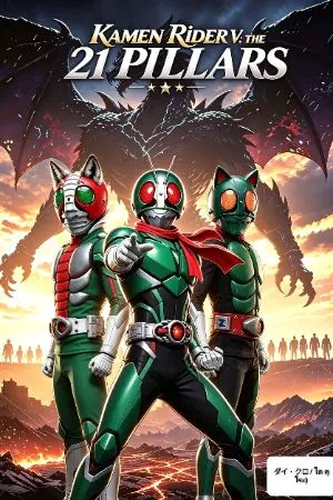 ปกนิยาย KAMEN RIDER V: THE 21 PILLARS