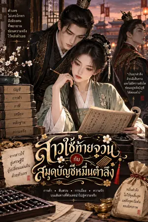 ปกนิยาย สาวใช้ท้ายจวนกับสมุดบัญชีหมื่นตำลึง