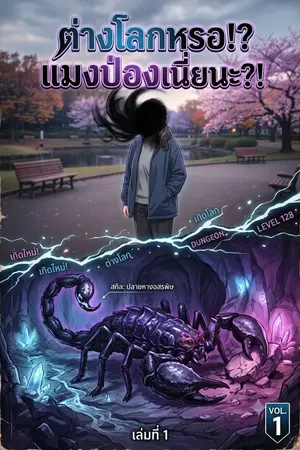 ปกนิยาย ต่างโลก!? แมงป่องเนี่ยนะ!?