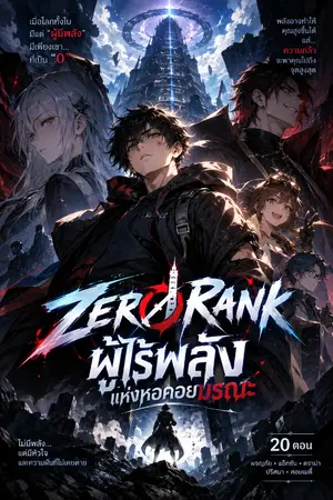 ปกนิยาย ZERO RANK — ผู้ไร้พลังแห่งหอคอยมรณะ