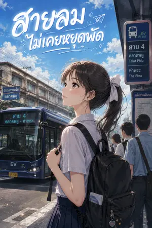 ปกนิยาย สายลมไม่เคยหยุดพัด