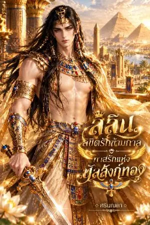 ปกนิยาย ลลินลิขิตรักข้ามกาล︎♡ทาสรักแห่งบัลลังก์ทอง