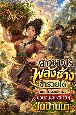 ปกนิยาย สาวชาวไร่พลังช้าง ข้ารวยได้แบบไม่ต้องเหนื่อย ขอนอนชนะสบาย ๆ ในบ้านนา