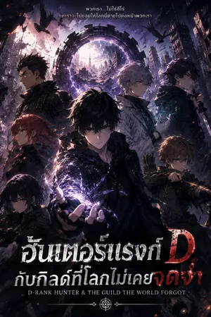 ปกนิยาย ฮันเตอร์แรงก์ D กับกิลด์ที่โลกไม่เคยจดจำ
