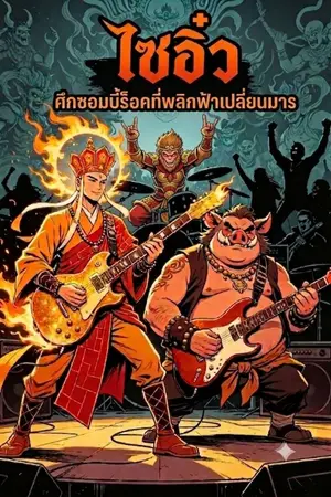 ปกนิยาย ไซอิ๋ว ศึกซอมบี้ร็อคที่พลิกฟ้าเปลี่ยนมาร