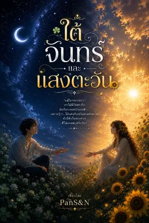 ปกนิยาย ใต้จันทร์และแสงตะวัน