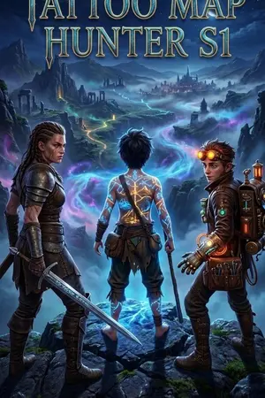 ปกนิยาย นักล่าแผนที่รอยสัก S1 (tattoo map hunter S1)