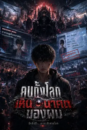 ปกนิยาย คนทั้งโลกเห็นอนาคตของผม