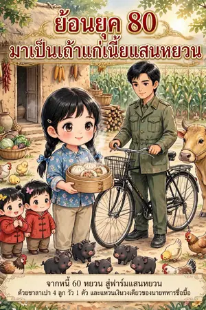 ปกนิยาย ย้อนยุค 80 มาเป็นเถ้าแก่เนี้ยแสนหยวน