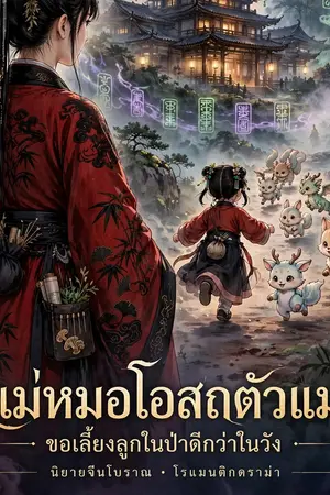 ปกนิยาย แม่หมอโอสถตัวแม่ ขอเลี้ยงลูกในป่าดีกว่าในวัง