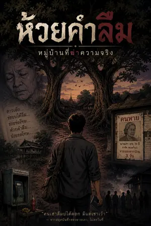 ปกนิยาย ห้วยคำลืม หมู่บ้านที่ฆ่าความจริง