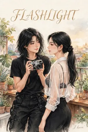 ปกนิยาย : FLASHLIGHT ดาดฟ้านี้มีแสงของเธอ (GL)
