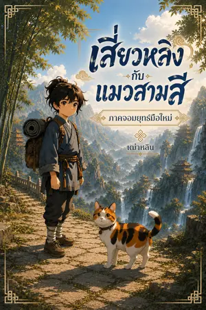ปกนิยาย เสี่ยวหลิงกับแมวสามสี ภาคจอมยุทธ์มือใหม่