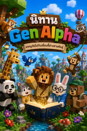 ปกนิยาย Alpha Tales นิทานตัวป่วน