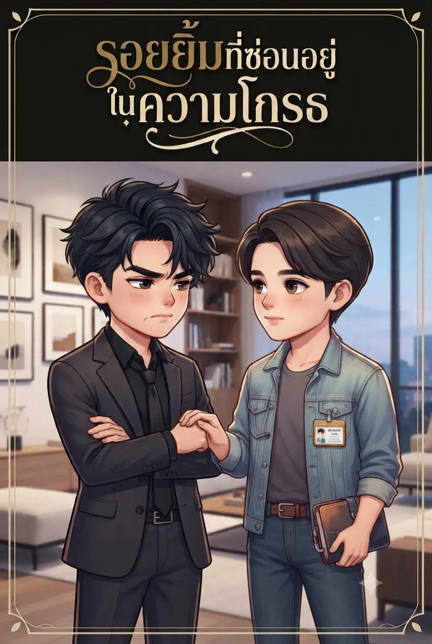 ปกนิยาย รอยยิ้มที่ซ่อนอยู่ในความโกรธ