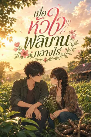 ปกนิยาย เมื่อหัวใจพลิบานกลางไร่