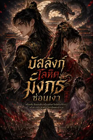 ปกนิยาย บัลลังก์โลหิต มังกรซ่อนเงา