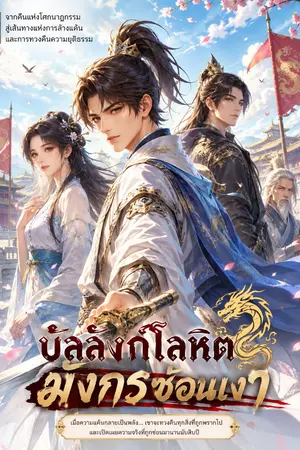 ปกนิยาย บัลลังก์โลหิต มังกรซ่อนเงา
