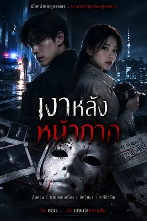 ปกนิยาย เงาหลังหน้ากาก