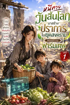 ปกนิยาย หนีตายวันสิ้นโลก มาสร้างปราการ ในยุคสงครามพร้อมระบบฟาร์มเทพ