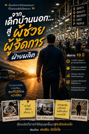 ปกนิยาย จากเด็กบ้านนอกสู่...ผู้ช่วยผู้จัดการฝ่ายผลิต