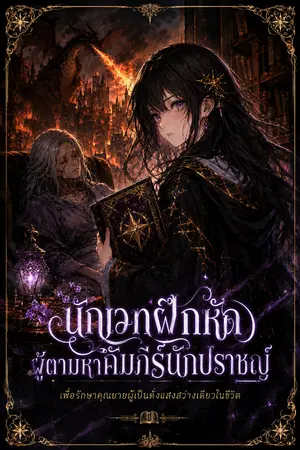 ปกนิยาย นักเวทฝึกหัดผู้ตามหาคัมภีร์นักปราชญ์