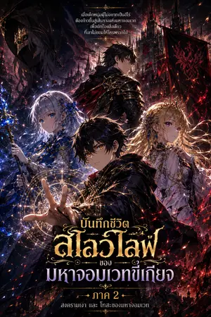 ปกนิยาย บันทึกชีวิตสโลว์ไลฟ์ของมหาจอมเวทขี้เกียจ ภาค 2