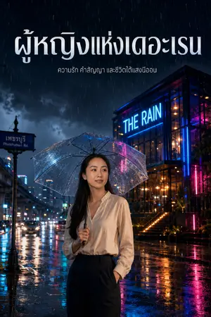 ปกนิยาย ผู้หญิงแห่ง THE RAIN อาบอบนวด