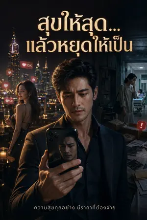 ปกนิยาย สุขให้สุด…แล้วหยุดให้เป็น